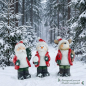 Preview: 3er Set Bezaubernder Nikolaus, Schneemann und Elch ca. 14 cm - Weihnachtsdekoration